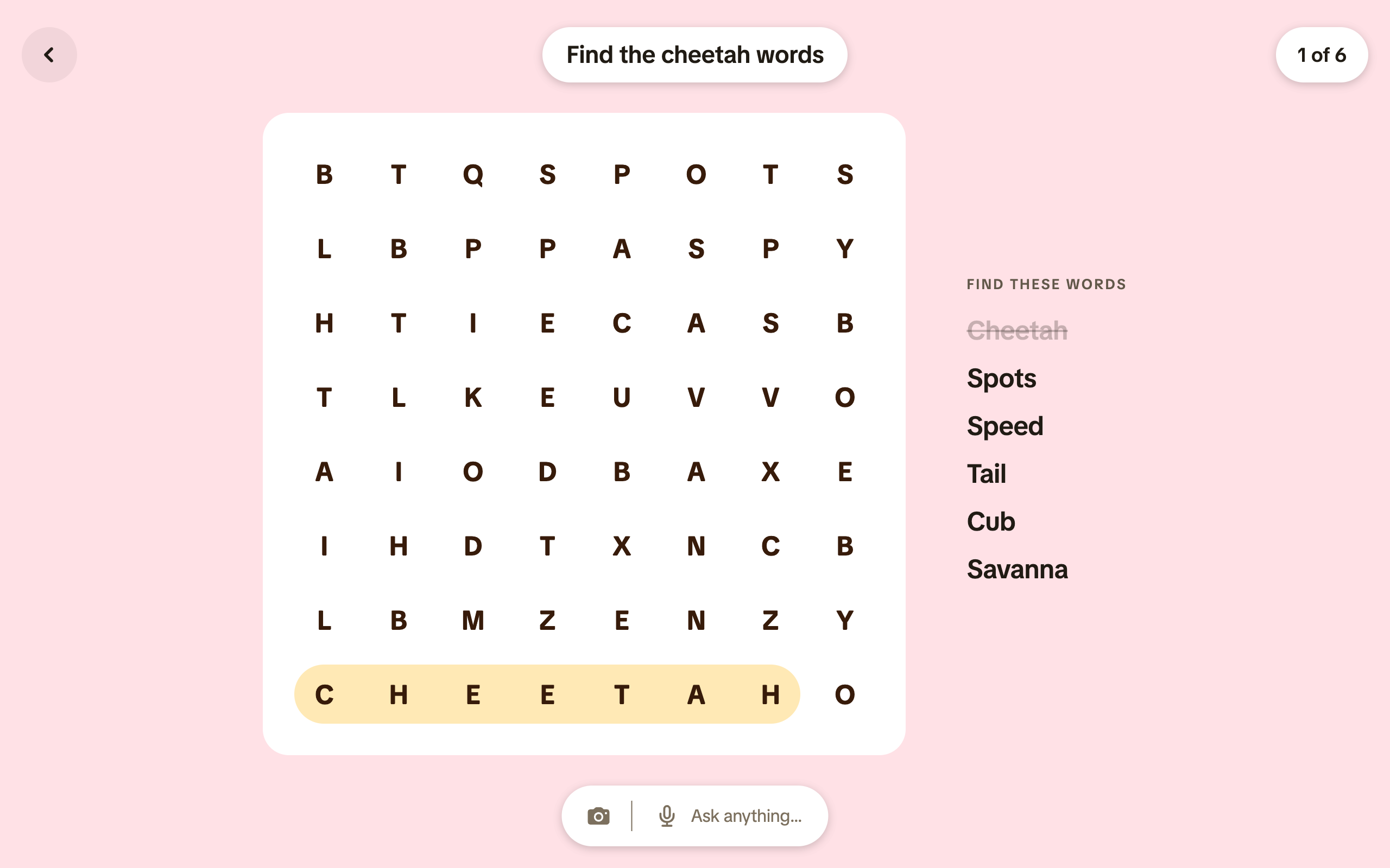 PA 05 · Word search